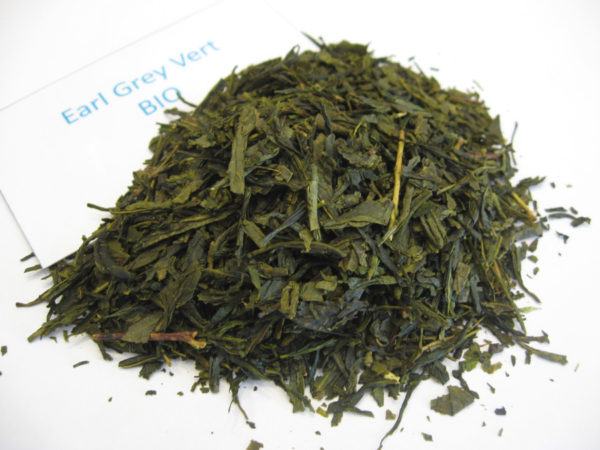 Earl Grey assimilé BIO - Thé vert aromatisé bergamote - en aparthé