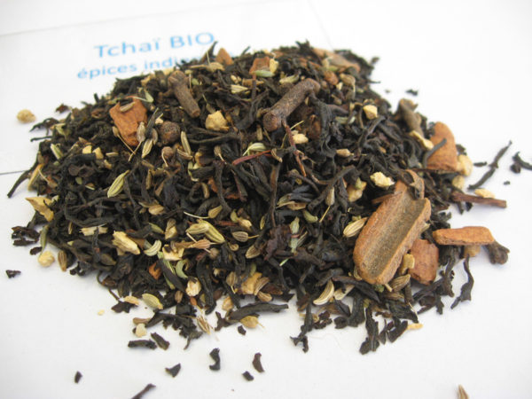 Tchaï BIO - Thé noir aromatisé aux épices - en aparthé