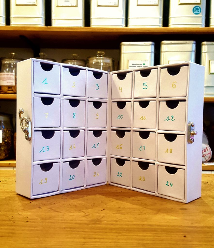 Celendrier de l'avent des thés - en aparthé Lyon - Boutique en ligne
