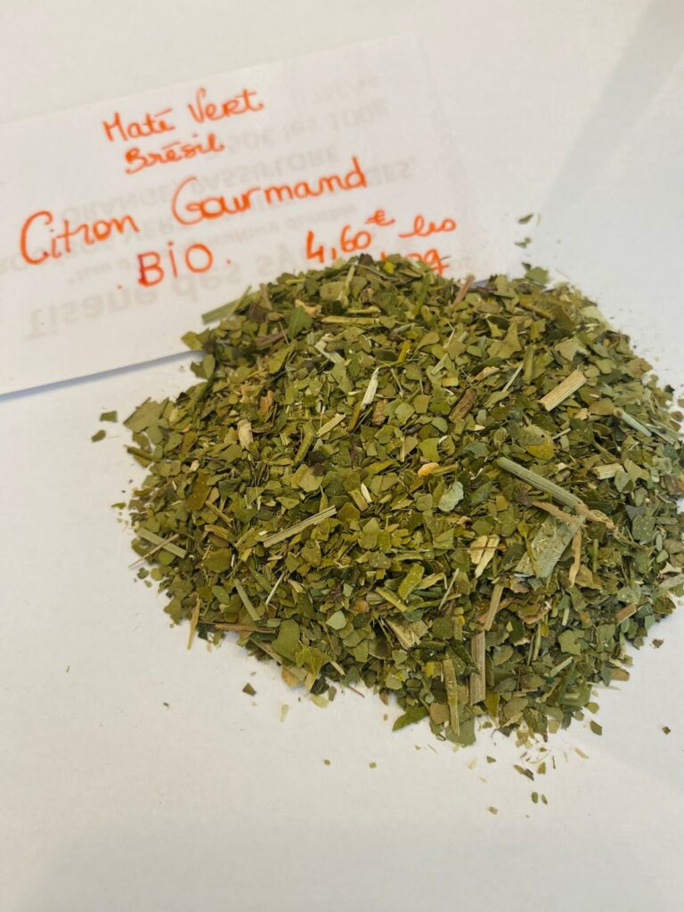 Maté citron gourmand BIO - En aparthé - Lyon
